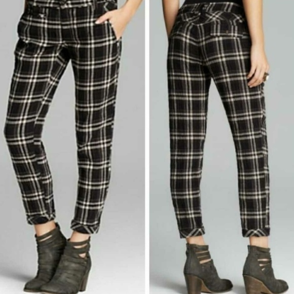 Free People Plaid Trousers - Picture 1 of 8